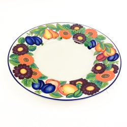 Vintage v�gtallerken med frugter