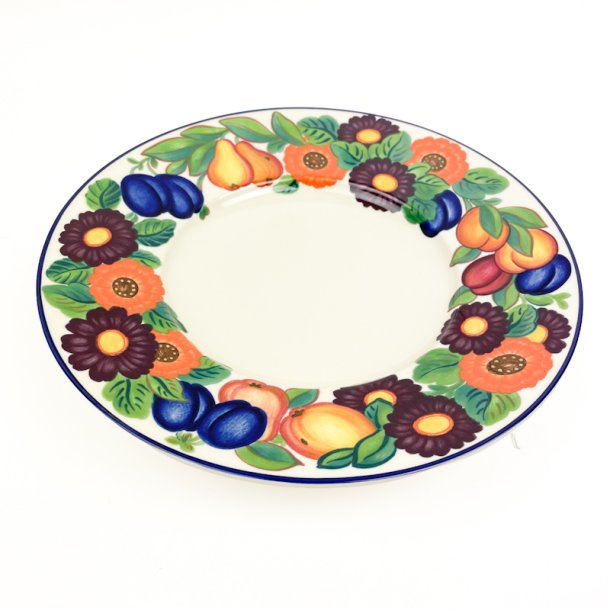 Vintage v�gtallerken med frugter