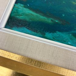 Vintage landskab maleri ramme