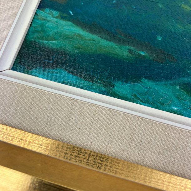 Vintage landskab maleri ramme