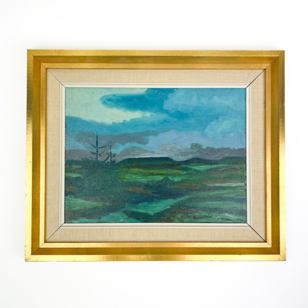 Vintage landskab maleri ramme