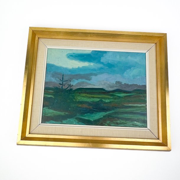 Vintage landskab maleri ramme