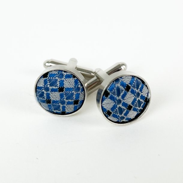 Bl� vintage manchetknapper