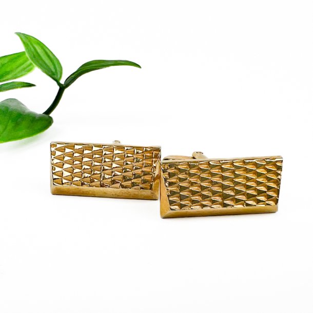 Gyldne vintage manchetknapper