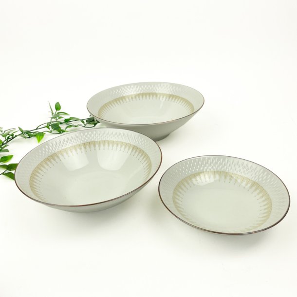Tre Marselisborg vintage serveringssk�le