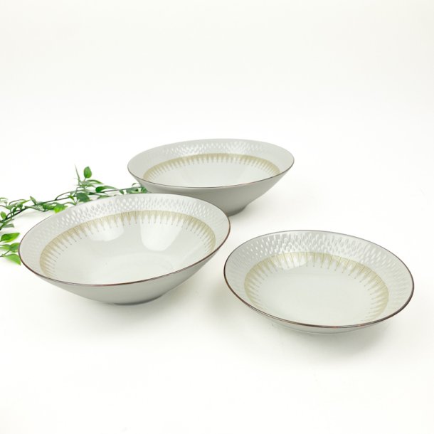 Tre Marselisborg vintage serveringssk�le