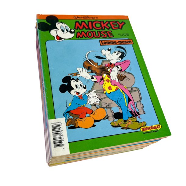 Tolv Mickey Mouse retro 1989