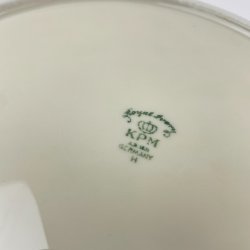 Vintage middagstallerken med blomster - KPM