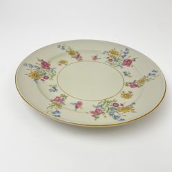 Vintage middagstallerken med blomster - KPM