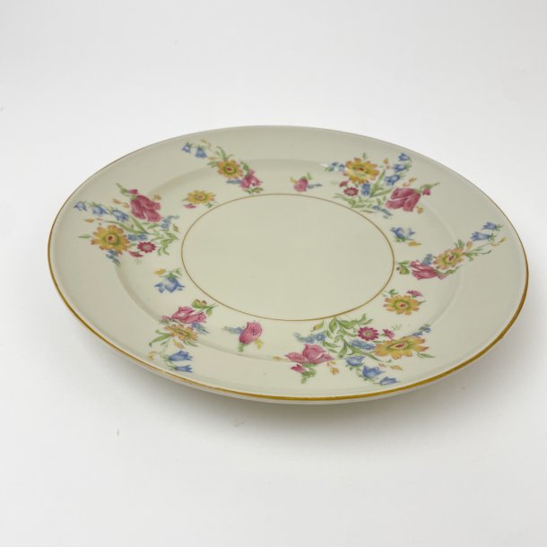 Vintage middagstallerken med blomster - KPM