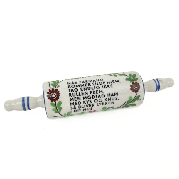 Vintage porcelns kagerulle med vers