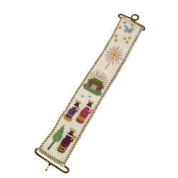 Broderet vintage mini klokkestreng