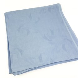Lysebl� vintage damaskdug 170 cm