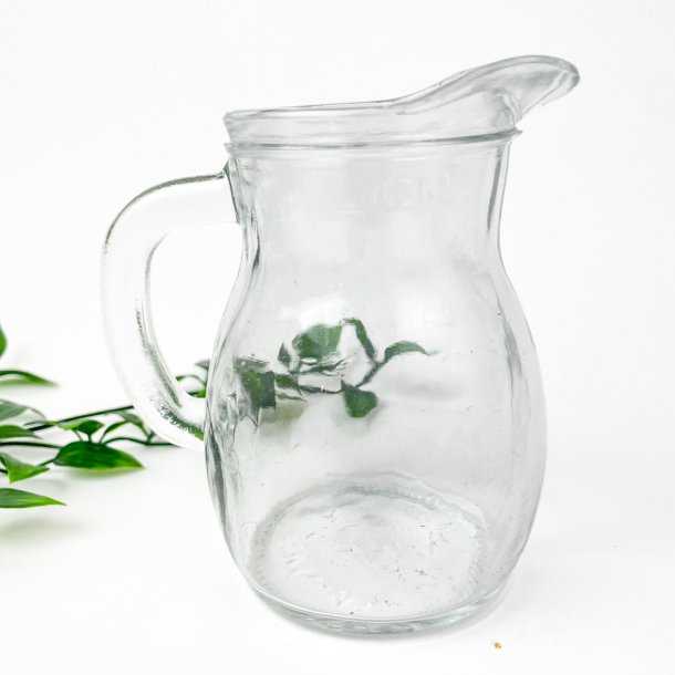 Vintage Milchkrug aus Glas