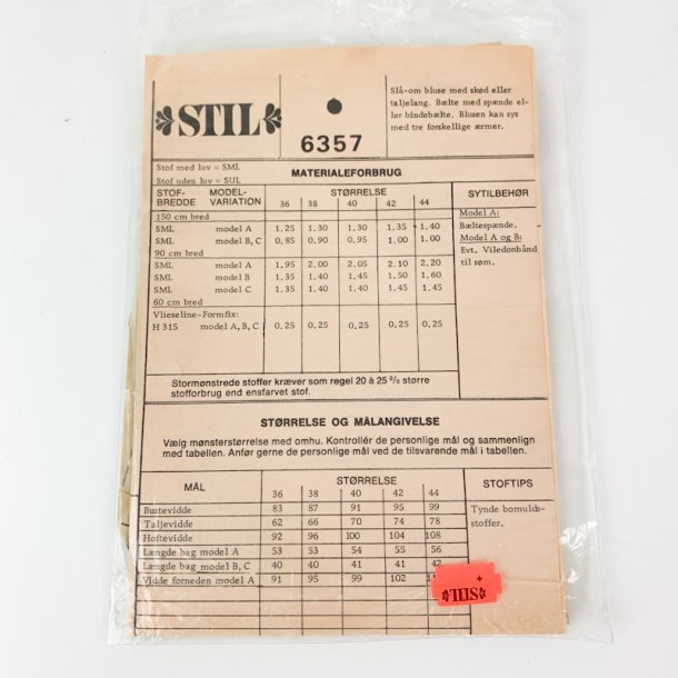 Vintage STIL blusem�nster 6357