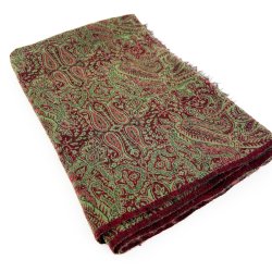 Gr�nt paisley mohair t�rkl�de