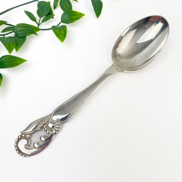 Vintage spiseske med blomst