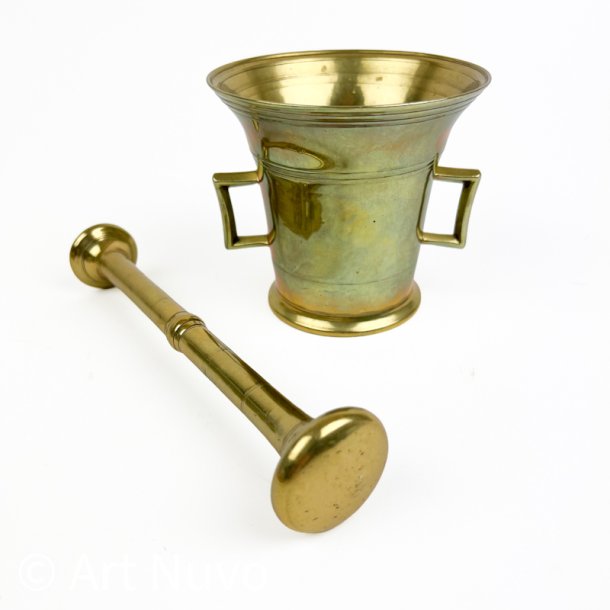 Vintage messingmorter med st�der