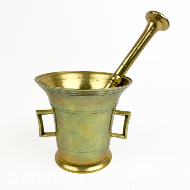 Vintage messingmorter med st�der