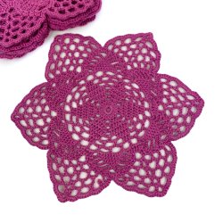 Ti m�rk pink retro melleml�gsservietter