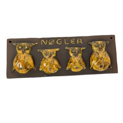 Retro n�glebr�t med gule ugler