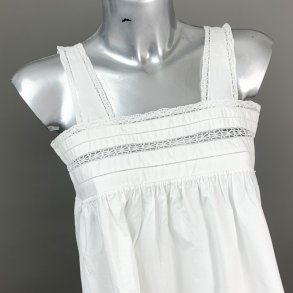 Vintage hvid natkjole str. S