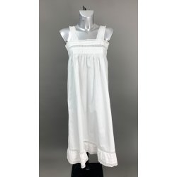 Vintage hvid natkjole str. S