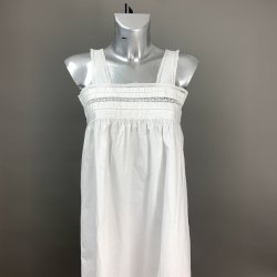Vintage hvid natkjole str. S