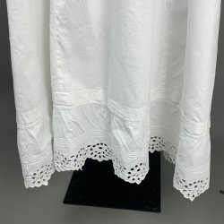 Vintage natkjole engelsk broderi str. M