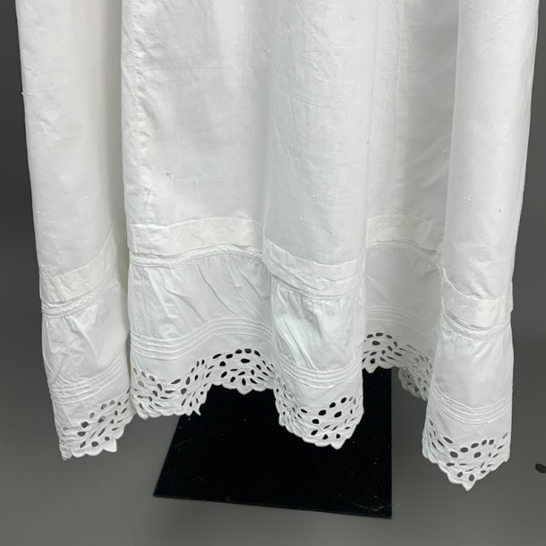 Vintage natkjole engelsk broderi str. M