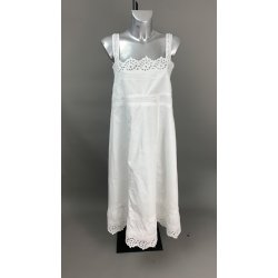 Vintage natkjole engelsk broderi str. M