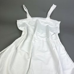 Vintage hvid natkjole M/L
