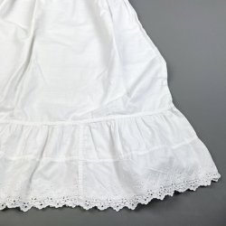 Vintage hvid natkjole M/L