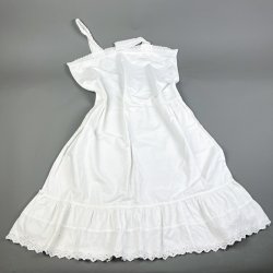 Vintage hvid natkjole M/L