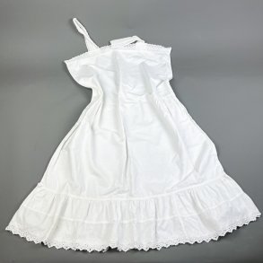 Vintage hvid natkjole M/L