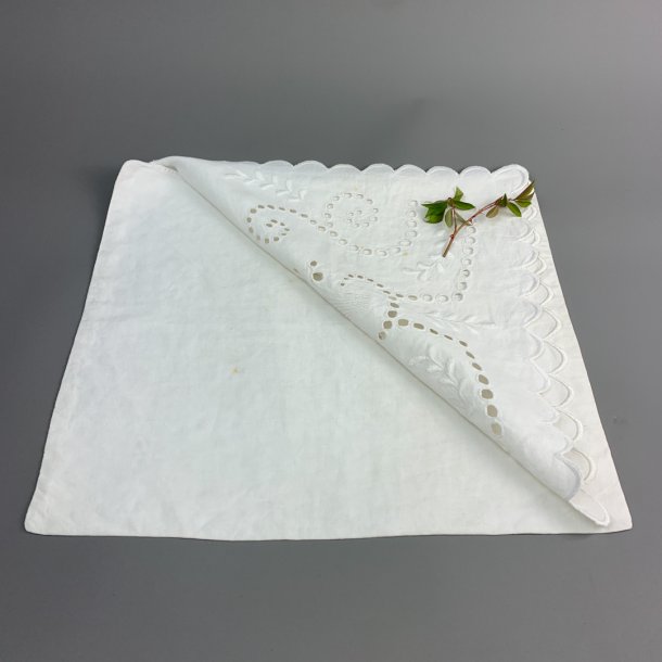 Vintage Nachthemdtasche mit Blumenstickerei