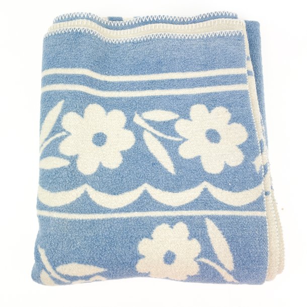 Svensk vintage plaid i stampet bl uld