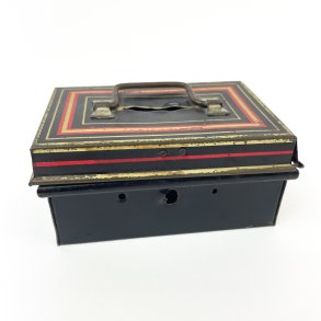 Vintage Spardose aus Blech