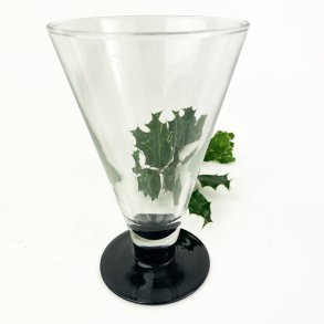 Schwarzes retro mundgeblasenes Bierglas