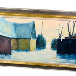 Vintermotiv � signeret Allan Karms