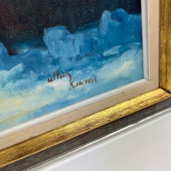 Vintermotiv � signeret Allan Karms