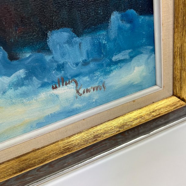 Vintermotiv � signeret Allan Karms