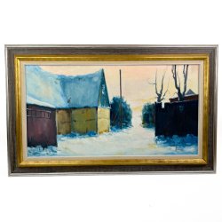 Vintermotiv � signeret Allan Karms