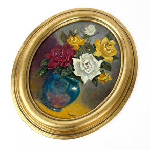 Blomstermaleri olie l�rred