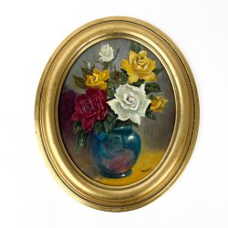 Blomstermaleri olie l�rred