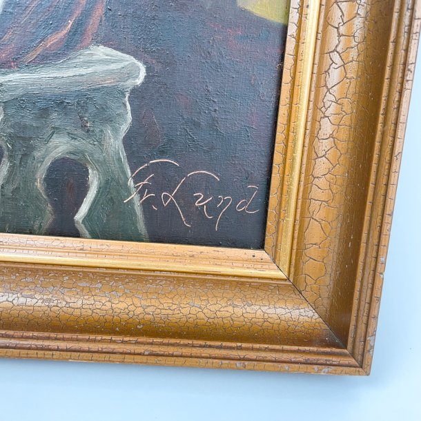 l auf Leinwand  Mnch, der trinkt von Fr. Lund