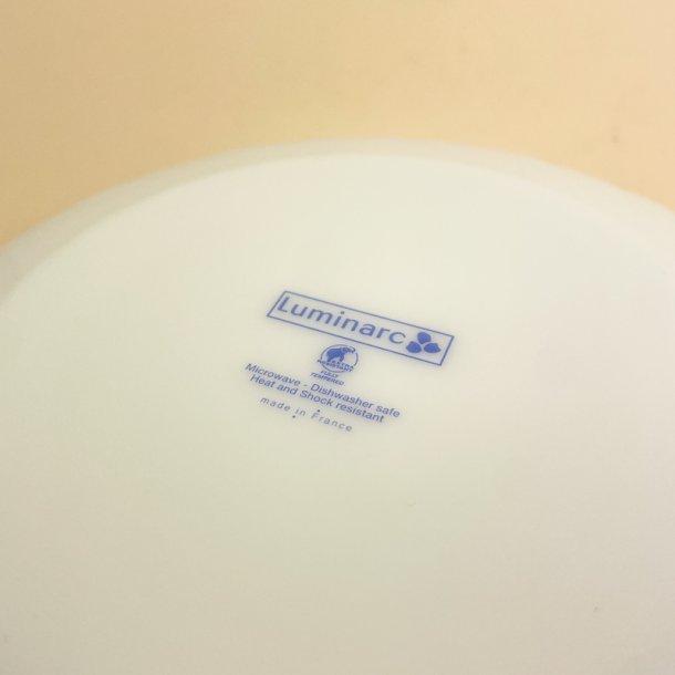 Blomstret retro Luminarc dyb tallerken