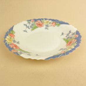 Blomstret retro Luminarc dyb tallerken