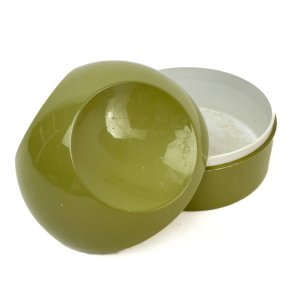 Vintage gr�n badev�relseskrukke