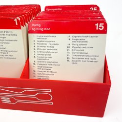 Komplet retro opskriftskasse